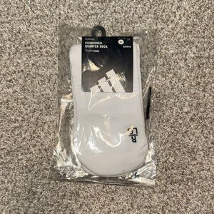 Adidas White Running Quarter Socks